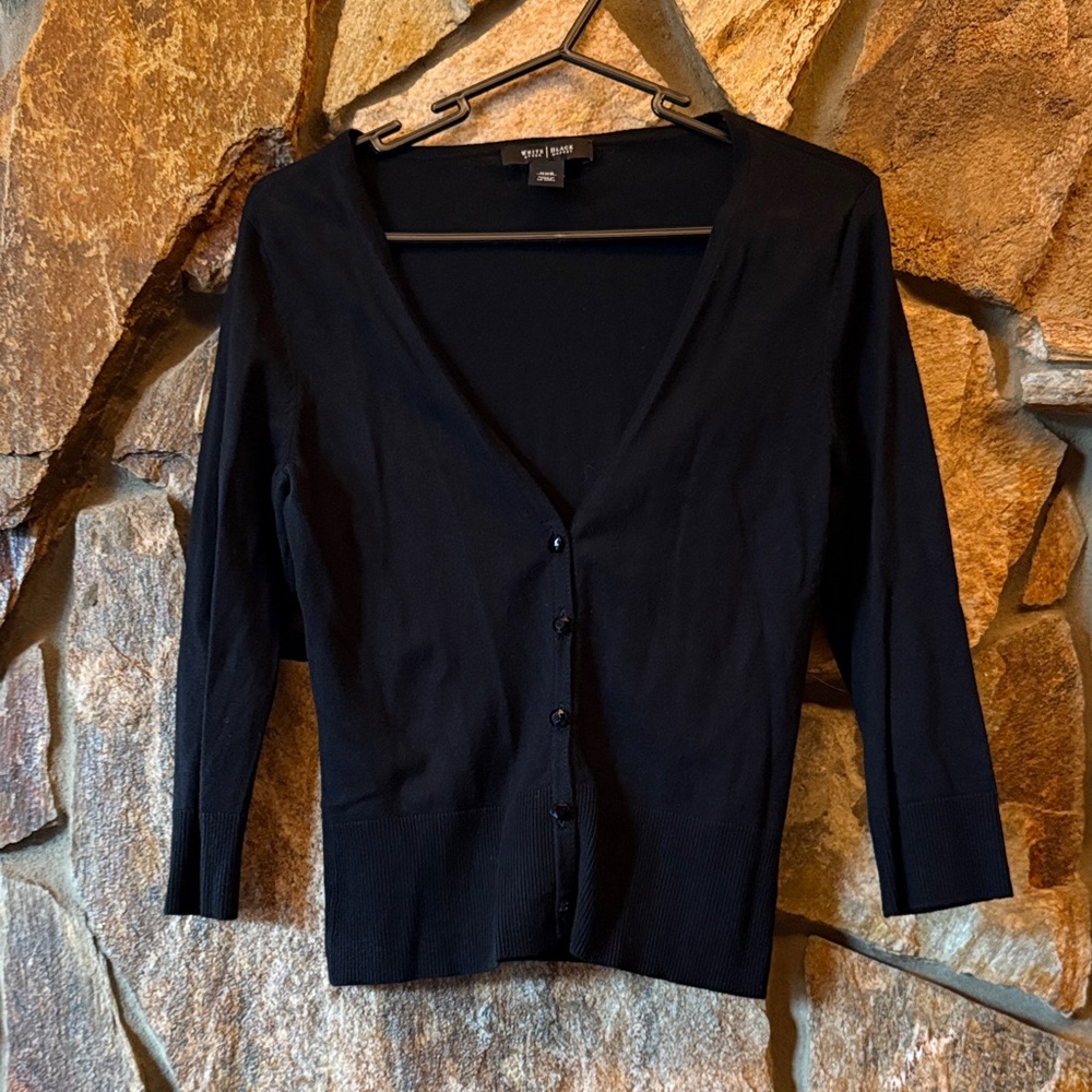 White House Black Market Black Sweater